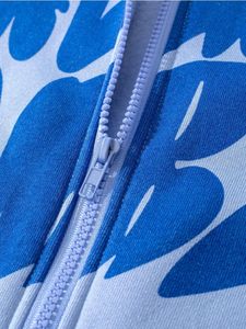 Sweats à capuche zippés pour hommes personnalisés OEM vente en gros en usine sweats à capuche ip-up sérigraphiés 400GSM souples de haute qualité. - Product Image 5