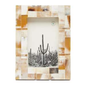 Chipset pegado a mano con marco de cuerno natural hecho a mano y pulido a mano brillante viene en múltiples tonos de color terroso para interiores - Product Image 6