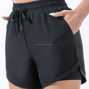 กางเกงขาสั้นเอวสูงยกกระชับบั้นท้ายสำหรับออกกำลังกายเล่นโยคะฟิตเนสของ2025 - Product Image 1