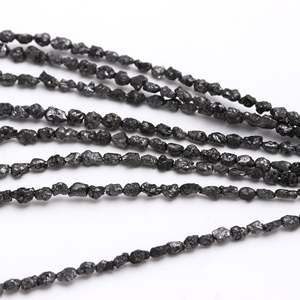 Perles de diamant noir brut naturel non taillé - Product Image 4