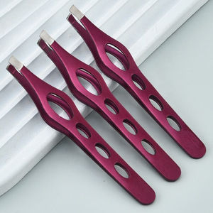 Pinzas de precisión para cejas, adecuadas para entornos profesionales de belleza, pinzas de acero inoxidable para el cuidado personal, diseñadas para uso a largo plazo. - Product Image 5