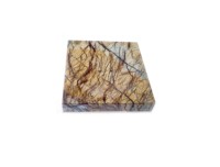 Porte-savon en marbre de forêt brun naturel forme rectangulaire porte-savon indien fait à la main artisanat personnalisé salle de bain anneau plat