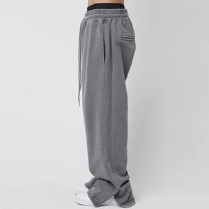 <b>Men's</b> Sweatpants Acid Wash Knitted <b>Baggy</b> <b>men's</b> pants Custom Logo Fleece Heavyweight Wide Leg <b>Trouser</b> Sweatpants - Product Image 4