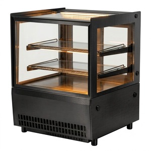 Hot Sale <strong>Silent</strong> Operation Square Glass Commercial Electric <strong>Dessert</strong> Cooling Refrigerator Unit Shop Glass Cake Display Case - Product Image 1