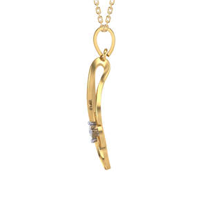 NOVAMART Fine White Gold Zinc Alloy Pendant Crystals 18K Floral Design <b>Long</b> Chain <b>Necklace</b> Gift Wholesale Export - Product Image 2