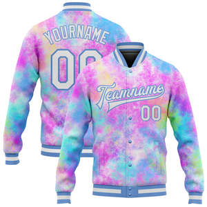 Chaqueta de béisbol con bordado de chenilla para hombre - Product Image 1