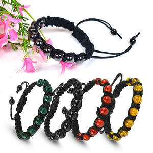 Natural Crystal Stone 8mm Round Bead Bracelet - Product Image 2