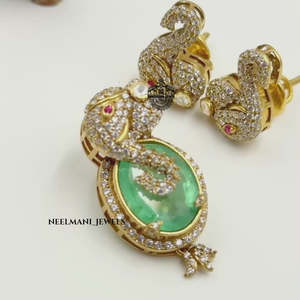 CentiPede SHAPEDE Diamond Pendant & <b>Elephant</b> Charm with Stud Chain Included - Product Image 5