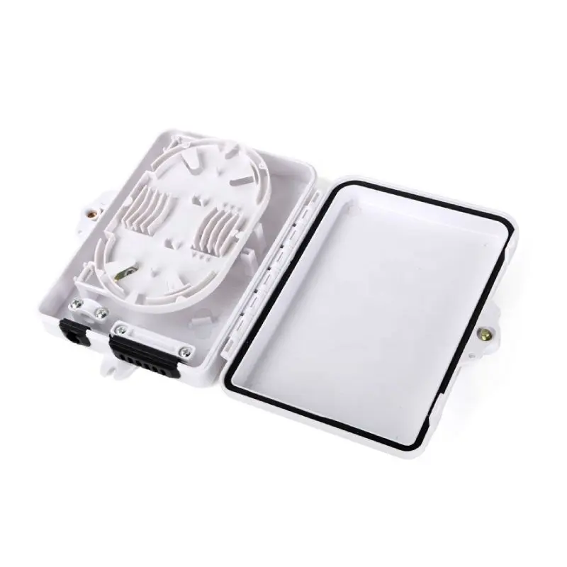 Ftth White 6 Port Nap IP65 Outdoor Fiber Access Distribution Box Wall Mount Pole Mount Terminal Box