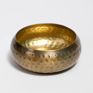 El mejor regalo de Diwali Urli Brass Metal Diya Urli Gold Metal Bowl para Pooja Archana directo del fabricante de Moradabad - Product Image 2