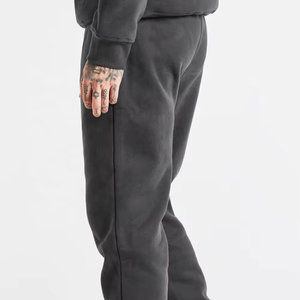 Ropa transpirable para exteriores, calidez, logotipo personalizado y manga larga, cuello redondo, cuello, cierre de cordón, ropa de diario, chándal para hombre - Product Image 4