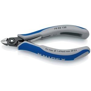 คีมตัดด้านข้างสำหรับงานอิเล็กทรอนิกส์ KNIPEX ความยาว 120 มม. รุ่น 0 ปลายเฉียง ขนาดเล็กมาก คีมขัดเงา - Product Image 4