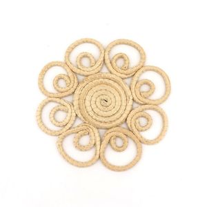 Compre Posavasos de Yute Ecológicos para el Hogar, Posavasos de Bambú Hechos a Mano, Posavasos de Mimbre para la Sala de Estar - Product Image 1
