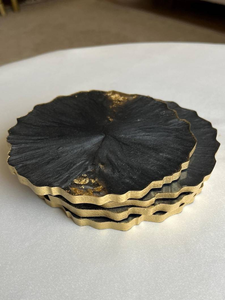 Posavasos de Té de Resina Hechos a Mano de Primera Calidad con Flores Secas para Mesa de Comedor al por Mayor - Product Image 4