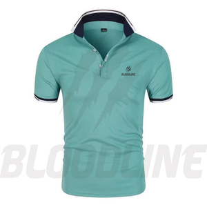 Camisa Blanca de Manga Corta para Hombre Bloodline, Logotipo Frontal Impreso Digitalmente, Corte Regular Formal, Algodón Oxford Transpirable de 220g - Product Image 2