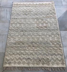 Alfombra anudada a mano marroquí peluda de gran venta de fabricante indio 100% lana ecológica para interiores de casas modernas - Product Image 3