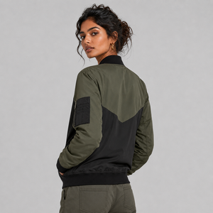Chaqueta Bomber Acolchada Transpirable para Mujer, Diseño Personalizado OEM, Alta Calidad, Impermeable, Tallas Grandes, Nuevo Diseño, Corta, para Gimnasio - Product Image 6