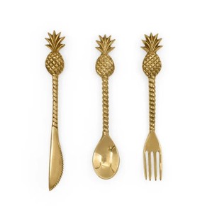 Ensemble de couverts en argenterie martelée robuste avec cuillère et fourchette pour couverts de vaisselle - Product Image 5