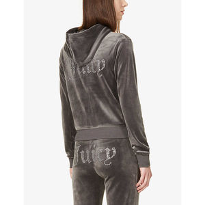 2025 Top meilleure vente hiver sweat à capuche pour femme Logo personnalisé velours 100% coton biologique Streetwear respirant - Product Image 3