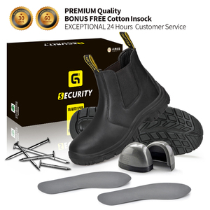 GUYISA Industrial Professional <span class=keywords><strong>S1</strong></span> Botas DE SEGURIDAD protectoras Trabajo de taller antiestático Bota de trabajo con punta de acero - Product Image 4