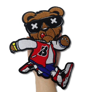 Parches de Oso de Chenilla Nuevos, Parche Bordado Personalizado con Tu Propio Diseño de Logotipo, Parches de Oso de Chenilla Termoadhesivos para Ropa y Accesorios - Product Image 1