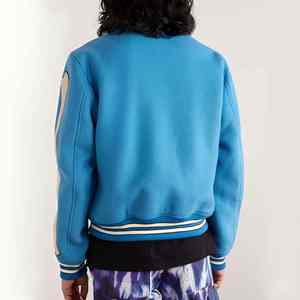 2025 vente en gros nouvelle tendance logo personnalisé nouvelle mode élégant logo personnalisé femmes recadrée varsité veste - Product Image 4