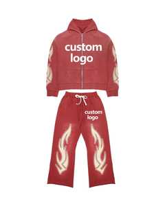 Sudadera con Capucha Personalizada para Hombre, Unisex, Transpirable, con Estampado de Leopardo, Logotipo en la Cintura, 100% Poliéster, Talla Grande, Estilo Deportivo - Product Image 2