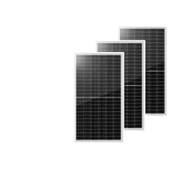 Panneau solaire monocristallin en silicium de type N de 600 W, demi-cellule, efficacité de 23,32 %, argent + noir, stations d'énergie solaire, systèmes solaires domestiques