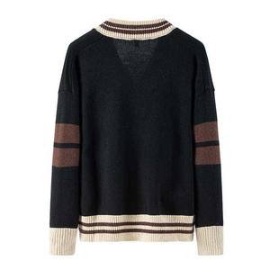Casual Loose Simple <b>Cardigan</b> Sweaters For <b>Men's</b> Long Sleeve V Neck Knitted <b>Men's</b> Fall Winter Sweaters Custom Color and Size - Product Image 5