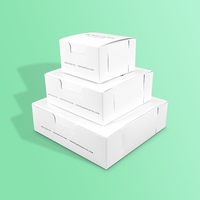 Boîte d'emballage cadeau en carton ivoire écologique avec laminage mat, design personnalisé, pour supermarchés et expositions
