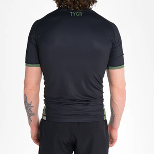 Alta calidad Bjj Rash Guards manga corta para hombres BJJ Rash Guards fabricante tela personalizada rendimiento Rash Guard Ultra Stretch - Product Image 4