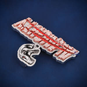 สร้อยคอเพชรโมอิสสีเงินสเตอร์ลิง925ใสแบบมี VS1ฮิปฮอปออกแบบได้ตามต้องการ - Product Image 3