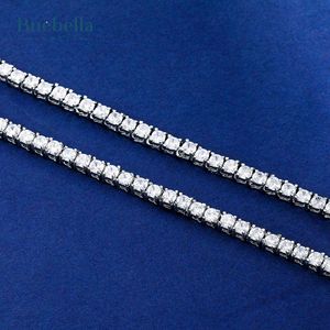 Collier à chaîne de tennis Moissanite Hiphop de 3mm en argent 925 et plaqué or 14 carats pour hommes Offre Spéciale - Product Image 4