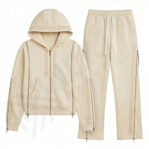 Conjunto Deportivo de Invierno 2025 para Mujer, Sudadera con Capucha Estampada, Pantalones 100% Algodón, Alta Calidad, Venta al Por Mayor - Product Image 1