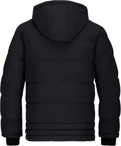 Veste d'Hiver Personnalisable ODM pour Homme Style High Street Doudoune en Denim Épais avec Col Montant Rembourré Imperméable Fermeture à Glissière - Product Image 2