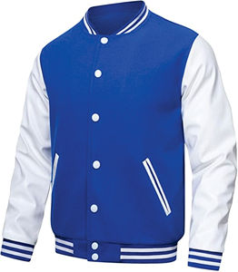 Hermoso estilo personalizado Varsity Jacket Fleece Varsity Jackets Venta al por mayor Letterman jacket CollegeBaseballjacket para hombres - Product Image 2