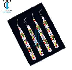 Nouveauté Pince à épiler professionnelle en acier inoxydable pour extensions de cils en volume et classiques TARIQ CRAFTED INDUSTRIES - Product Image 4