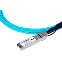 Kabel Transceiver Optik AOC Breakout 100G QSFP 4x25G SFP28 Bersertifikasi ROHS Daya Rendah MPO 5G POE Jaringan Komunikasi OM3/OM4