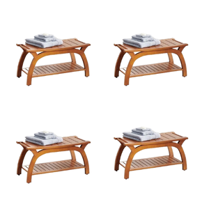 Accessoires de salle de bain de haute qualité chaise en bois design personnalisé pour la maison hôtel villa auberge fabriquée en Indonésie - Product Image 6