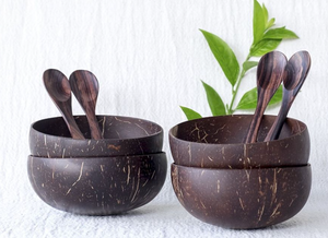 Cuenco de cáscara de coco reutilizable-Vajilla ecológica para uso diario-Decoración de uso-Tendencia caliente 2025 - Product Image 3