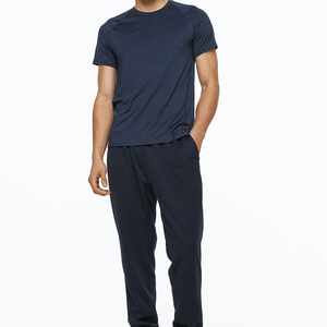 Comfort Soft Fleece Jogger Pantalones Color sólido Rib Pierna Apertura Bolsillos - Product Image 3