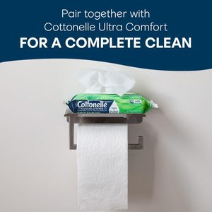 Lingettes humides jetables Cottonelle GentlePlus avec aloe vera et vitamine E, 16 paquets à couvercle rabattable, 42 lingettes par paquet (672 lingettes au total) - Product Image 5