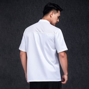 Chaqueta de Chef Unisex, Uniforme de Cocina, Ropa de Trabajo de Verano, Uniformes de Restaurante, Abrigo, Ropa de Cocina para Mujer, Precio al por Mayor - Product Image 6