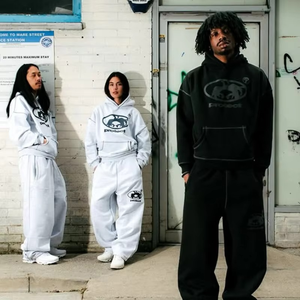 Baggy Cotton 100% Men Streetwear Custom Luxury Private Label <b>Oversize</b> French Terry <b>Sweatpants</b> and Hoodie Set Heavy Sweatsuit - Product Image 1
