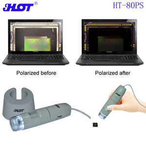 プロ用ポケットハンドヘルドデジタル顕微鏡40-500mmズーム1-500X偏光5MP <span class=keywords><strong>LCD</strong></span>ディスプレイIP53 8LEDイルミネーションアルミニウム - Product Image 3