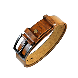 Cinturón de Cuero Vacuno Personalizado, Hebilla de Aleación Moderna, Cinturón de Cuero Genuino para Jeans - Product Image 1