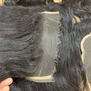 Encaje suizo para peluca HD encaje suave para hacer peluca cabello humano vietnamita 14 pulgadas de longitud onda de cuerpo negro natural - Product Image 6