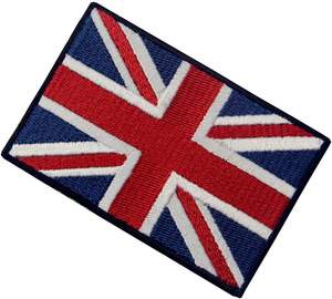 British Union Jack Embroidered Flag Emblem <b>UK</b> Great Britain Applique <b>Iron</b> <b>on</b> Sew <b>on</b> Patch Engle Ireland - Product Image 6