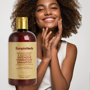 Champú de Hidratación Intensiva con Miel de Manuka y Aceite de Mafura con Manteca de Karité para Cabello Natural Rizado, Dañado y Muy Seco, Estilizado con Calor - Product Image 1