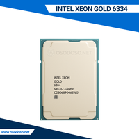 Intel Xeon Gold 6334 de 8 Núcleos/16 Subprocesos, 3.6GHz-3.7GHz, 165W para Sistemas de Datos Electrónicos